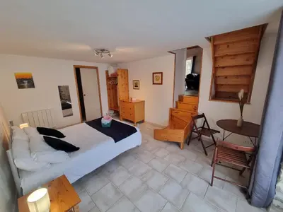Un ou plusieurs lits dans un hébergement de l'établissement La Maison des Grands Bambous - L'Angoumois L'Aunis La Saintonge La Boutonne