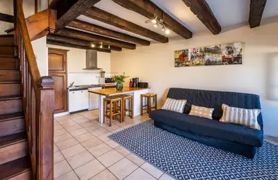 Cuisine ou kitchenette dans l'établissement O 4 SAISONS DE BREILBON
