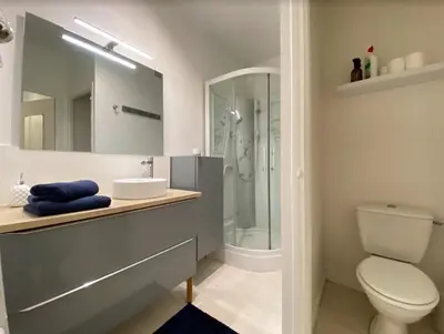 Salle de bains dans l'établissement L'ancienne comédie, en hyper centre