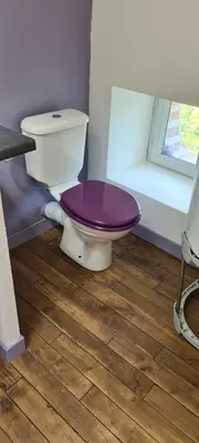 Salle de bains dans l'établissement Bienvenue aux Lavandières.