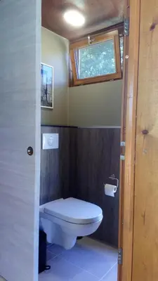Salle de bains dans l'établissement La Petite Bellarderie