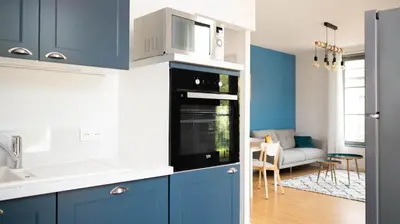 Cuisine ou kitchenette dans l'établissement Les Rives du Clain - Sublime T4 au bord de l'eau