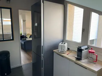 Cuisine ou kitchenette dans l'établissement Grand Appartement Hypercentre avec Terrasse et Parking