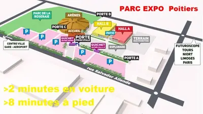 Plan de l'établissement A Poitiers, 2 chambres, très bel appartement de 65 m2