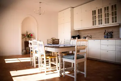 Cuisine ou kitchenette dans l'établissement Domaine de la Briouse