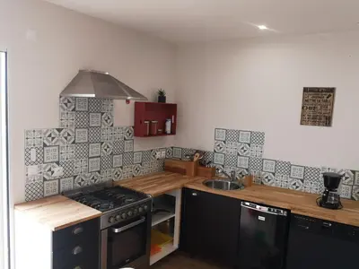 Cuisine ou kitchenette dans l'établissement L'Annexe