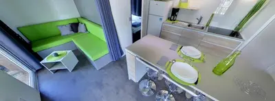 Salle de bains dans l'établissement Camping Le Beaulieu