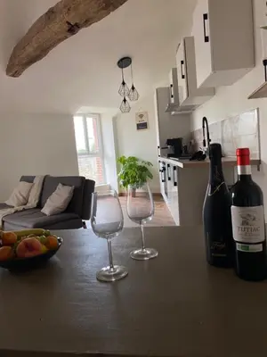 Boissons dans l'établissement Charmant appartement avec SPA