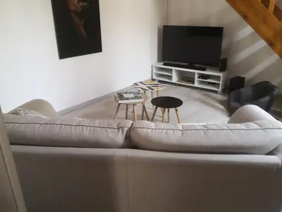 Télévision ou salle de divertissement dans l'établissement Chez Alex et Sophie