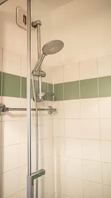Salle de bains dans l'établissement L'Intemporel - Appartement T3 avec jardinet