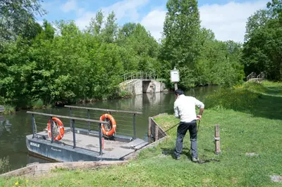 Vue sur la rivière ou le fleuve situé(e) à proximité de le camping