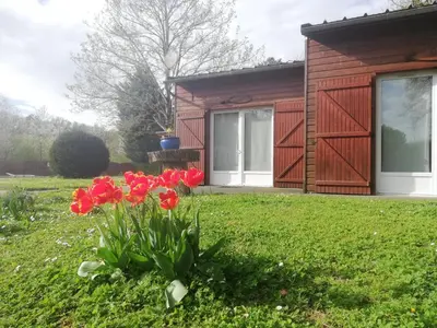 Jardin de l'établissement Chalets Moulière Evasion