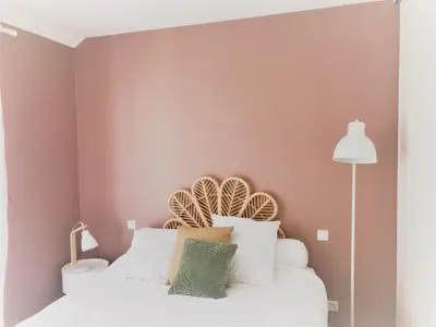 Un ou plusieurs lits dans un hébergement de l'établissement Appartement hyper centre, plage à pieds, 2 chambres, 4 personnes