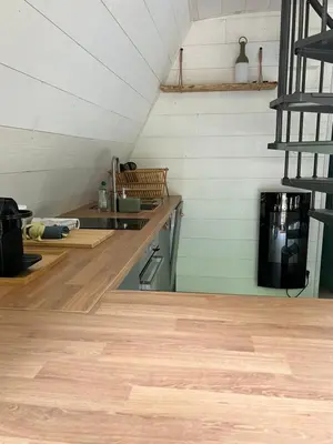 Cuisine ou kitchenette dans l'établissement La Garenne Saint Germain