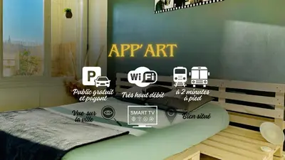 Plan de l'établissement Appartement lumineux avec vue - Centre & gare