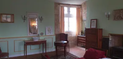 Plan de l'établissement Chambre Louis XVI au Château de Champagne-Mouton