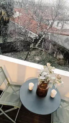 Balcon ou terrasse dans l'établissement Balcon du Champ de Mars - #Parking #Air Conditioner #Clim