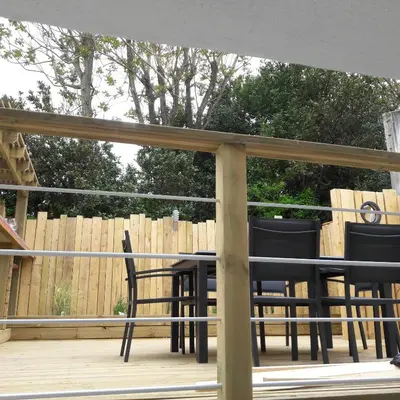 Balcon ou terrasse dans l'établissement Villa GABY