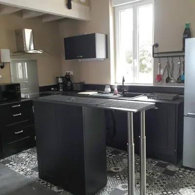 Cuisine ou kitchenette dans l'établissement Villa GABY