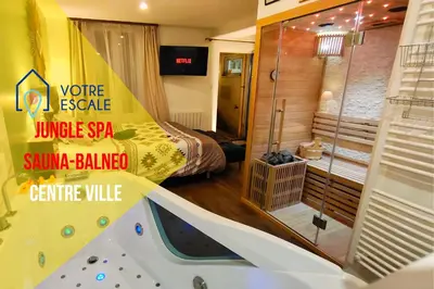 Plan de l'établissement Votre Escale Jungle Sauna & Spa