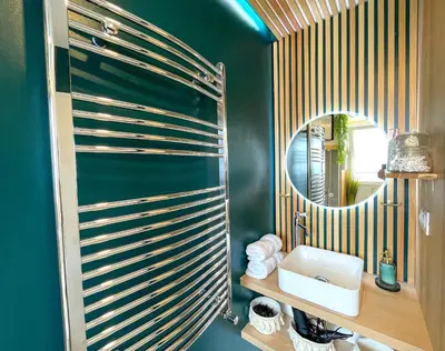 Salle de bains dans l'établissement Votre Escale Boule d Or Sauna & Spa