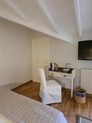 Télévision ou salle de divertissement dans l'établissement Domaine de la Basse Bobinière - Gîte et Chambres d'hôtes