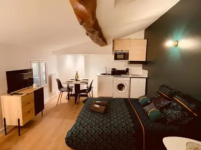 Cuisine ou kitchenette dans l'établissement Le Gatsby Niortais - Home Homy