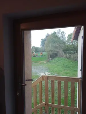 Jardin de l'établissement La poule aux oeufs dort