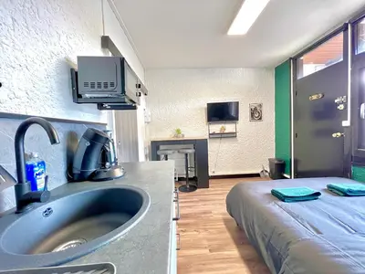 Télévision ou salle de divertissement dans l'établissement Magnifique studio ~Hipster~ porte du Futuroscope