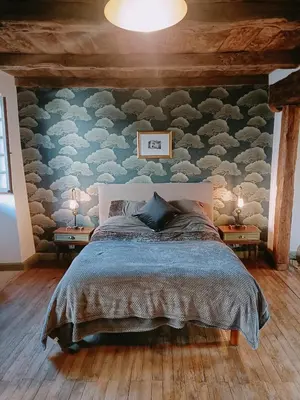 Un ou plusieurs lits dans un hébergement de l'établissement Chateau-une - a Beautiful historic medieval holiday rental.