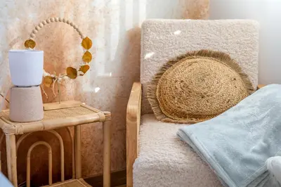 Un ou plusieurs lits dans un hébergement de l'établissement Suites by Aix Keys avec jacuzzi privatif 5 min des plages Fouras
