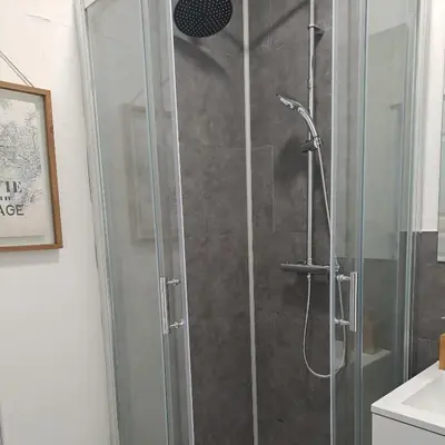 Salle de bains dans l'établissement Studio de charme