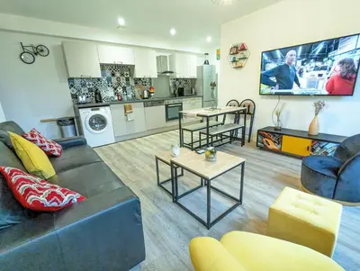 Cuisine ou kitchenette dans l'établissement Beau-Jean, Un Cocon Sympa 5 min à Pied du Centre-Ville, Parking Privé, à 10 min du CHU