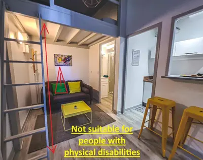 Plan de l'établissement Yellow Studio - Poitiers Coeur de ville