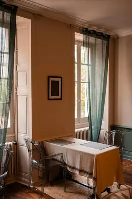 Coin salon dans l'établissement Domaine de Belisle