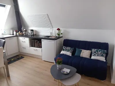 Cuisine ou kitchenette dans l'établissement Cosy & Tendance Spa