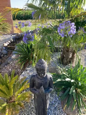 Jardin de l'établissement Adorable Studio d'hôte zen et paisible