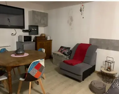 Coin salon dans l'établissement Studio entier Tout confort