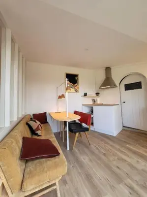 Cuisine ou kitchenette dans l'établissement L'annexe de la verrerie