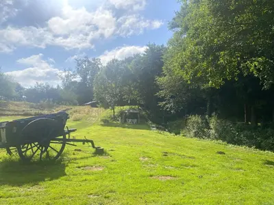 Paysage naturel près de le camping