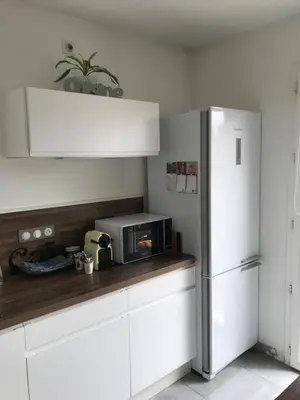 Cuisine ou kitchenette dans l'établissement Pavillon 50 m² avec terrasse