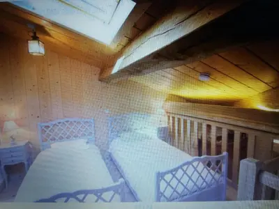 Un ou plusieurs lits dans un hébergement de l'établissement maison de campagne
