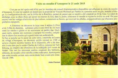 Jardin de l'établissement Chambres en maison d'hôtes Le Moulin d'Annepont