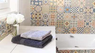 Salle de bains dans l'établissement Les gîtes de LA CARTONNERIE