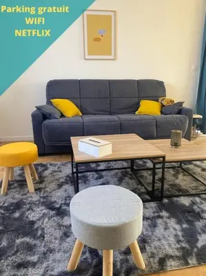 Coin salon dans l'établissement Le Bel Horizon