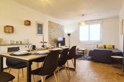 Coin salon dans l'établissement Le Bel Horizon