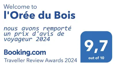 Certificat, récompense, panneau ou autre document affiché dans l'établissement l'Orée du Bois