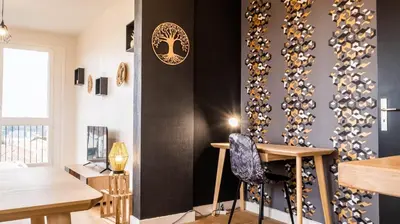 Coin salon dans l'établissement Le Montbernage - Beautiful modern apartment