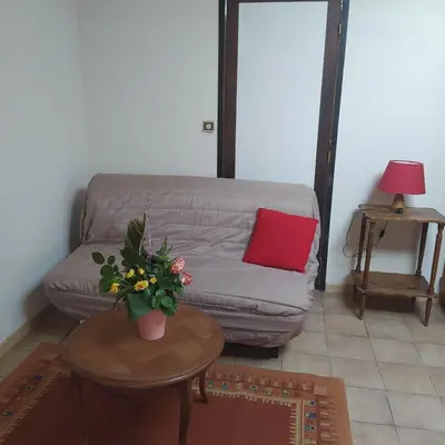 Coin salon dans l'établissement gite des Ecuries du Seillery