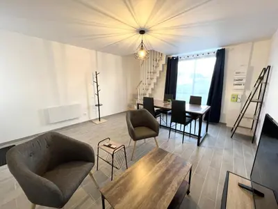 Coin salon dans l'établissement 178C - Duplex T2 Tout Confort du Gond - 60 m2